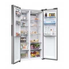 Haier HSR5918DWMP Ψυγείο Ντουλάπα 521lt NoFrost Υ177.5xΠ90.8xΒ65.9εκ. Γκρι Series 3